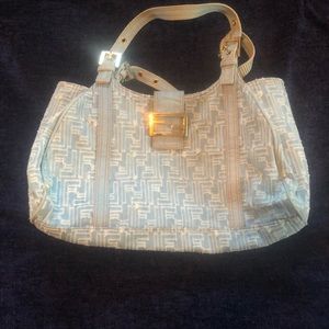 Fendi  Denim Blue Satchel